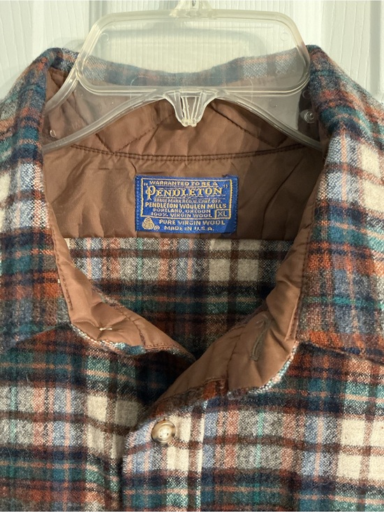 Pendleton Other - Vintage Pendleton Wool Plaid Flannel Shirt 100% Virgin Wool USA XL